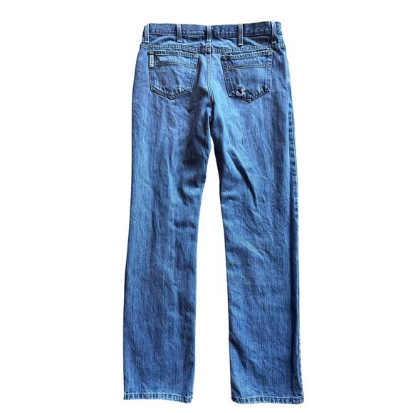 Cinch “Cinch-Up” Men’s Distressed Jeans Size 33x36 Ranchcore Western Wear Cowboy - Picture 7 of 9
